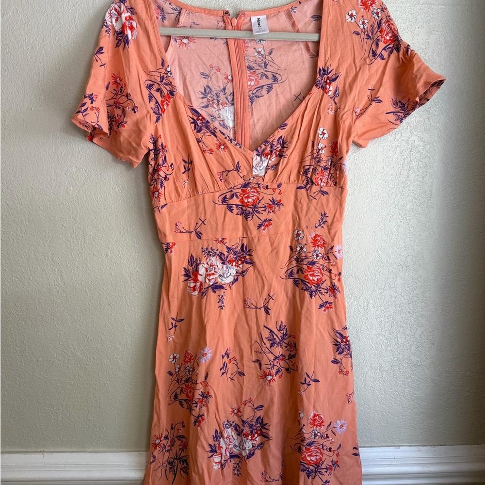 Abound Floral Coral Mini Dress - Picture 5 of 7